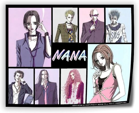 Rbvzzsw Japanese Anime Nana Art Poster (2) Canvas Art Wall Poster Printing Office Bedroom Aesthetic Poster 20x16inch(50x40cm) Unframe-style in Saudi Arabia