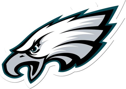 NFL Siskiyou Sports Fan Shop Philadelphia Eagles Auto Decal 8 inch sheet Team Color in Saudi Arabia