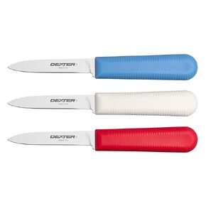 Dexter-Russell 3 Pack of S104 parers in red, White & Blue, Multicolor