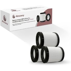 Replacement HEPA Filter for Amzany Cordless Mattress Vacuum (3ps)