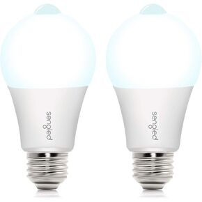 Sengled A19 Motion Sensor Light Bulb Outdoor/Indoor 11W (75-Watt Equivalent), Soft White Motion Sensing Light Bulb Built-in Photocell Sensor for Front Porch Garage Hallway 3000K 1200LM, 2 Pack