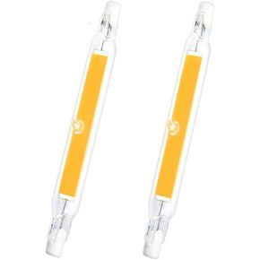 R7s LED Bulbs 118mm 20W LED COB Light Double Ended LED Bulbs 150W Halogen Bulb Replacement Dimmable Warm White 3000K 120V J Type R7s Floodlight J118 Landscape Lights Work Lighting,2 Pack