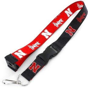 Aminco NCAA Nebraska Cornhuskers Reversible Lanyard