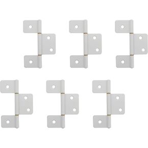 Carbon Steel Flag Three Leaf Bifold Butt Hinges 6PCS