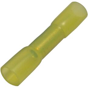 موصل مؤخرة من البولي أوليفين مجعد ومنكمش بالحرارة 2271GT - 12-10 AWG (أصفر)، 25 قطعة