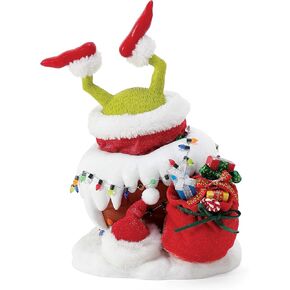 Department 56 Possible Dreams Dr. Seuss The Grinch Stealing Christmas Figurine, 10.1 Inch, Multicolor