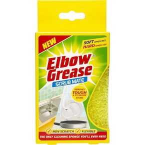 Elbow Grease Scrub Mate 1PK, 7cm Wide x 11.5cm high x 3.5cm, 4 gram