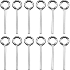 12PCS 5/32" Standard Hex Dogging Key with Full Loop（Black）,Metal Wrench Door Key for Push Bar Panic Exit Devices