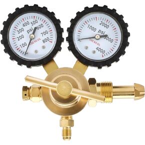ATPEAM Nitrogen Regulator with 0-800 PSI Delivery Pressure, CGA580 Inlet Connection with 1/4-Inch Male Flare Outlet Connection