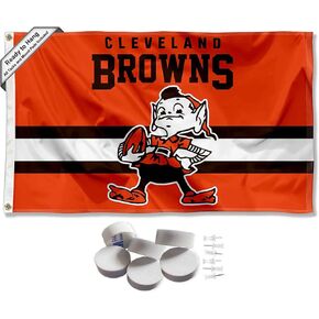 Cleveland Browns Throwback Retro Vintage Banner and Tapestry Wall Tack Pads