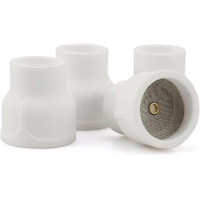 #12 Ceramic Cup White TIG Welding Cup with 3/32 Diffuser 4 Pack