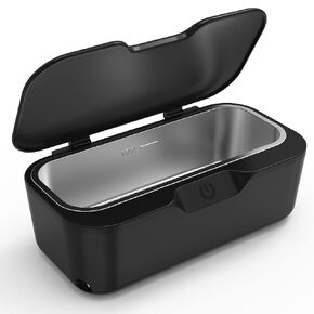 Ultrasonic Jewelry Cleaner, 550ml Ultrasonic Cleaner 48KHz Glasses Ultrasonic Cleaner 25W, Portable Jewelry Ultrasonic Cleaner for Rings Eyeglasses Watches Denture Makeup Brush Razors