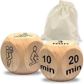 Funny Date Night Dice Gift for Couple, Anniversary Romantic Gifts for Boyfriend Husband, Birthday Gifts from Girlfriend Valentine's Day Gift for Her Him Honeymoon,Wedding Engagement Gifts