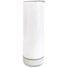 20 oz Sublimation Water Bottle with Bluetooth Speaker for Hot or Cold drinks, Christmas Gift, Birthday Gift, Graduation Gift, Mother's Day Gift, Father's Day Gift, White Elephant, Gift Idea