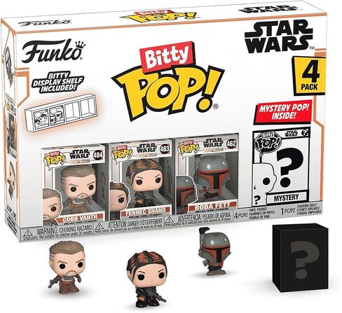 Funko Bitty Pop! The Mandalorian Mini Collectible Toys 4-Pack - Heavy Infantry Mandalorian, The Armorer, Bo-Katan Kryze, & Mystery Chase Figure (Styles May Vary) in Saudi Arabia