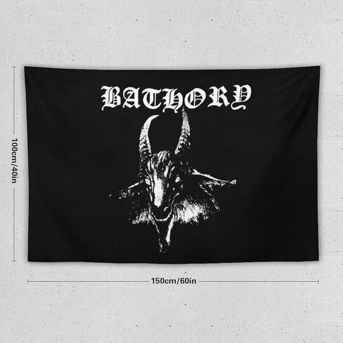 Bathory Tapestry Wall Art Tapestries Hanging for Bedroom Home College Dorm Room Decor Poster Banner Flag 40×60 inches in Saudi Arabia
