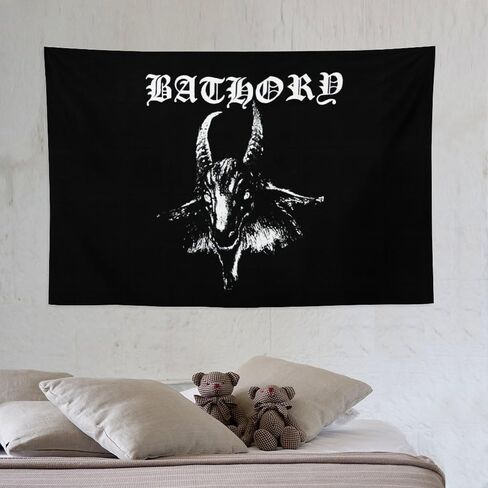 Bathory Tapestry Wall Art Tapestries Hanging for Bedroom Home College Dorm Room Decor Poster Banner Flag 40×60 inches in Saudi Arabia