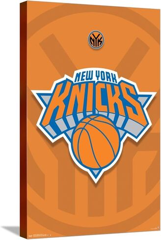 Trends International NBA New York Knicks - ملصق حائط بشعار 14، 14.72 بوصة × 22.37 بوصة، قماش مشدود in Saudi Arabia