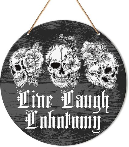 Muktoujaumai Witch Sign Decor, Witchy Hanging Sign Decor Rustic Wall Decorations Magic Witchcraft Sign for Gothic House, Living Room, Housewarming Gift for New House Home Wicca in Saudi Arabia