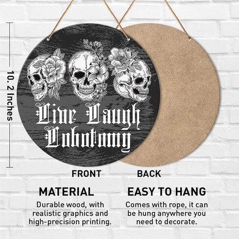 Muktoujaumai Witch Sign Decor, Witchy Hanging Sign Decor Rustic Wall Decorations Magic Witchcraft Sign for Gothic House, Living Room, Housewarming Gift for New House Home Wicca in Saudi Arabia