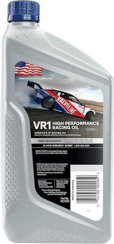زيت محرك فالفولين VR1 Racing الاصطناعية SAE 10W-30، 1 كيو تي، علبة 6 in Saudi Arabia