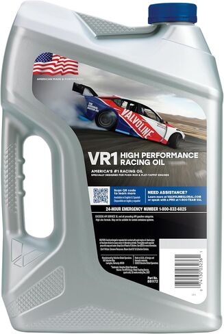 زيت محرك فالفولين VR1 Racing الاصطناعية SAE 10W-30، 1 كيو تي، علبة 6 in Saudi Arabia
