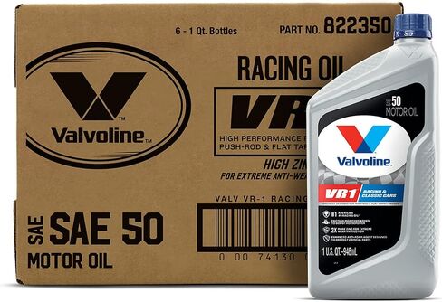 زيت محرك فالفولين VR1 Racing الاصطناعية SAE 10W-30، 1 كيو تي، علبة 6 in Saudi Arabia
