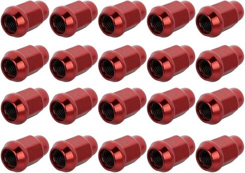 cciyu Set of 20 M14x1.5 Lug Nuts fits for SLX for TL for TLX for TSX for Vigor for Wagovan for Expedition for F-150 for F-150 Heritage for Mark LT for Navigator Lug Nut Set Red in Saudi Arabia