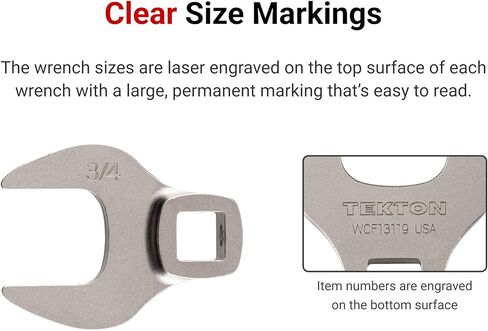 مجموعة مفاتيح ربط تيكتون 3/8 بوصة مع حامل، 13 قطعة (5/16-1 بوصة) | WCF95101 | صنع في الولايات المتحدة الأمريكية in Kuwait