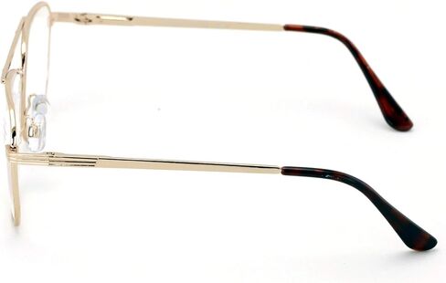 V.W.E. Metal Tear Drop Reading Glasses - Big Lens Spring Hinge Square Reader in Saudi Arabia