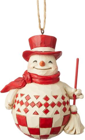 Enesco Jim Shore Heartwood Creek Nordic Noel Snowman زينة معلقة، 3.5 بوصة، متعددة الألوان in Saudi Arabia
