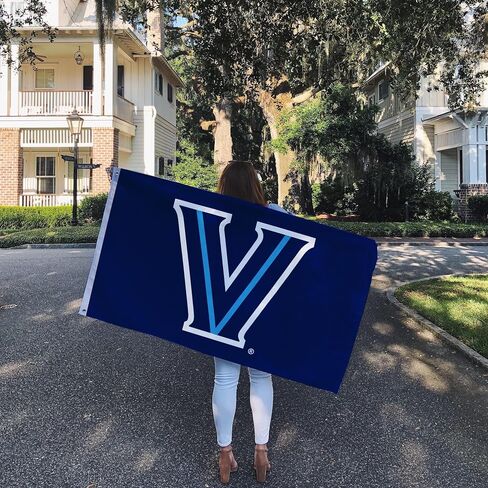 لافتات علم جامعة صبار الصحراء فيلانوفا VU Wildcats لافتات 100% بوليستر للاستخدام الداخلي والخارجي 3 × 5 أقدام (النمط 1) in Saudi Arabia