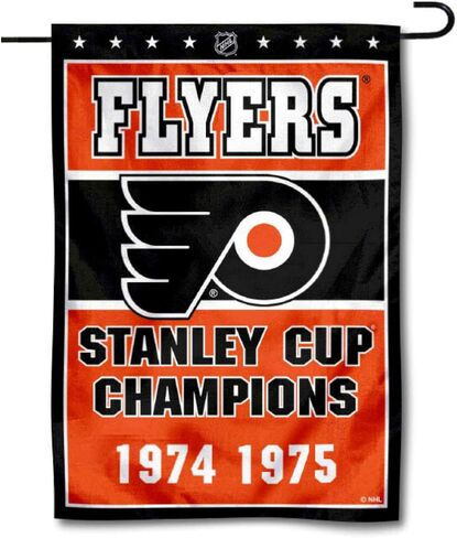 WinCraft Philadelphia Flyers 2 Time Stanley Cup Champions Double Sided Garden Flag in Saudi Arabia