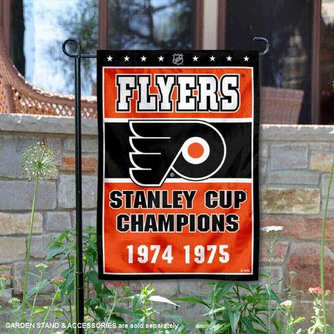 WinCraft Philadelphia Flyers 2 Time Stanley Cup Champions Double Sided Garden Flag in Saudi Arabia