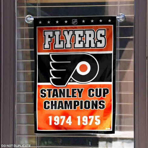 WinCraft Philadelphia Flyers 2 Time Stanley Cup Champions Double Sided Garden Flag in Saudi Arabia