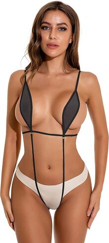Afom Women Sexy See Through Slingshot Teeny Weeny Sheer Mini Bikini in Saudi Arabia