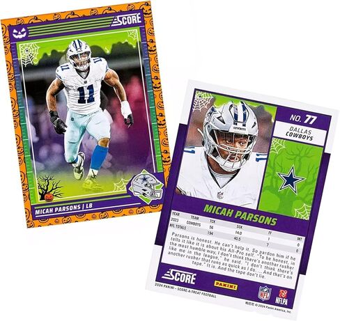 مجموعة بطاقات تداول كرة القدم من بانيني سكور 2024 لعيد الهالوين مكونة من 14 حزمة | تتضمن مقتنيات إصدار الهالوين الحصرية (42 - بطاقة) in Kuwait