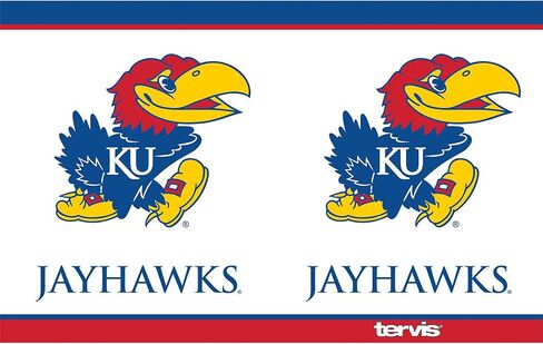كوب Tervis ذو الجدران الثلاثية لجامعة كانساس المملكة المتحدة Jayhawks معزول يحافظ على المشروبات باردة وساخنة، 30oz - الفولاذ المقاوم للصدأ، التقليد in Saudi Arabia