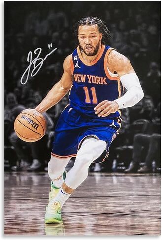 WaaYb Jalen Brunson Poster Cool Artworks Painting Wall Art Canvas Prints Hanging Picture Home Decors Gift Idea 12x18inch(30x45cm), Unframe-style in Saudi Arabia