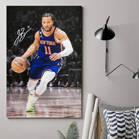 WaaYb Jalen Brunson Poster Cool Artworks Painting Wall Art Canvas Prints Hanging Picture Home Decors Gift Idea 12x18inch(30x45cm), Unframe-style in Saudi Arabia