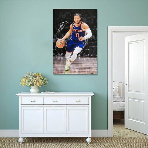 WaaYb Jalen Brunson Poster Cool Artworks Painting Wall Art Canvas Prints Hanging Picture Home Decors Gift Idea 12x18inch(30x45cm), Unframe-style in Saudi Arabia