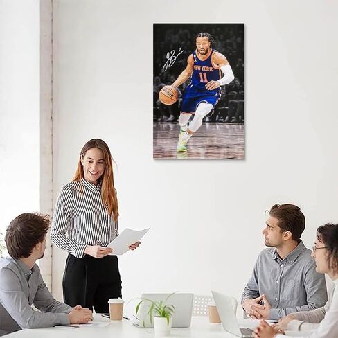 WaaYb Jalen Brunson Poster Cool Artworks Painting Wall Art Canvas Prints Hanging Picture Home Decors Gift Idea 12x18inch(30x45cm), Unframe-style in Saudi Arabia