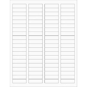 ملصقات عناوين TYH Supplies مقاس 0.5 × 1.75 بوصة، بيضاء غير لامعة، 16000 ملصق، طابعة ليزر ونفث الحبر، لاصق قوي، متوافق مع قالب Avery 8167 in Kuwait