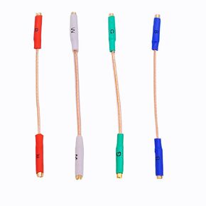 7N OCC tonearm Cable, 24k Gold Plated Leadwire Headshell Wires, Turntable Cartridge to Headshell Lead Wires for Turntable Record Players