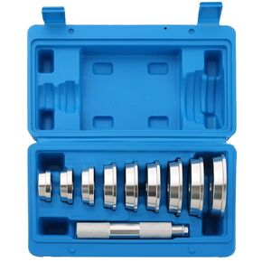 Bearing Press Kit, 10pc Universal Bearing Race and Seal Bushing Driver Install Set with Seal Driver and 9 Bearing Adapters,Seal Bushing Driver Install Set for Bearing Installation