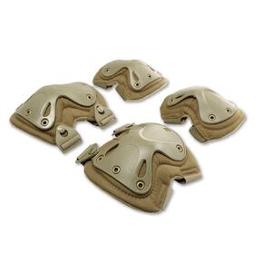 HWZ Adult Knee & Elbow Pads CS Military Equipment Tactical Fighter Protective Gear (Sand)