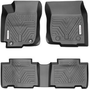 YITAMOTOR Floor Mats Compatible with 2013-2018 Toyota RAV4 Standard Models, Custom Fit Floor Liners, 1st & 2nd Row All-Weather Protection