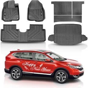 Backrest Mat Sets Compatible with 2012-2016 Honda CRV, All Weather Protection TPE Seat Back Cover Mats Compatible with Honda CRV Accessories,3D Rear Seats Back Cover (Fit 2012-2016 Model)