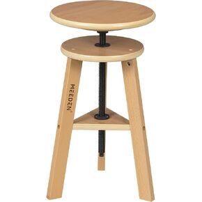 MEEDEN Artist Wooden Drafting Stool: Adjustable Height Art Stool for Studio in Kuwait