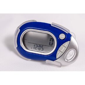 Pedusa PE-771 Tri-Axis Multi-Function Pocket Pedometer (Blue with Holster/Bel...